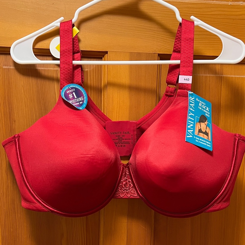 Vanity Fair Vibrant Red Underwire Bra